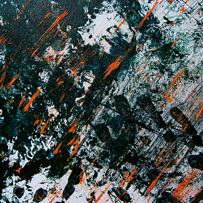 acryl-on-canvas some abstract handprint