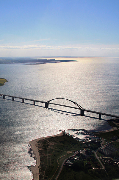 Luftaufnahme Fehmarnsundbrücke Ostsee